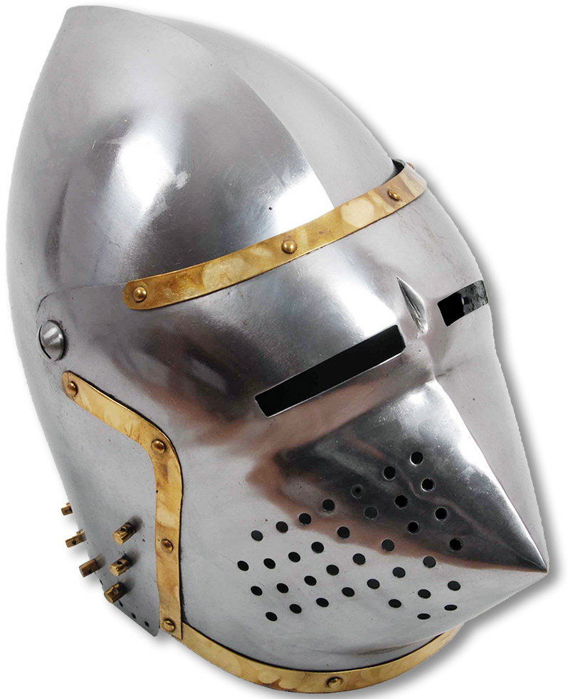 casque heaume chevalier bassinet