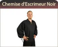 Chemise d'escrimeur noire