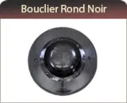 Bouclier Rond Noir
