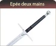 Epée de combat à deux mains