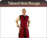 Tabard Noir/Rouge