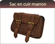 Sac en cuir Marron