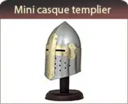 Mini casque templier