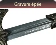 Gravure Epée